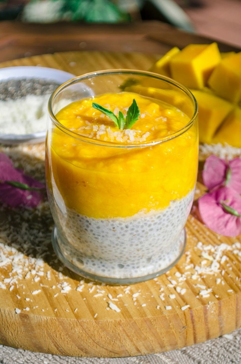 Chia-Pudding mit Mango