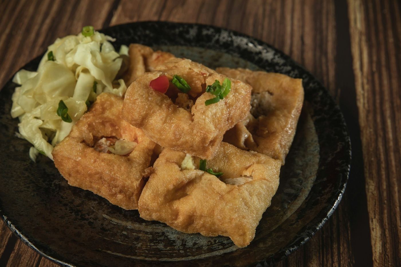 Tofu-Steak mit Ingwersauce